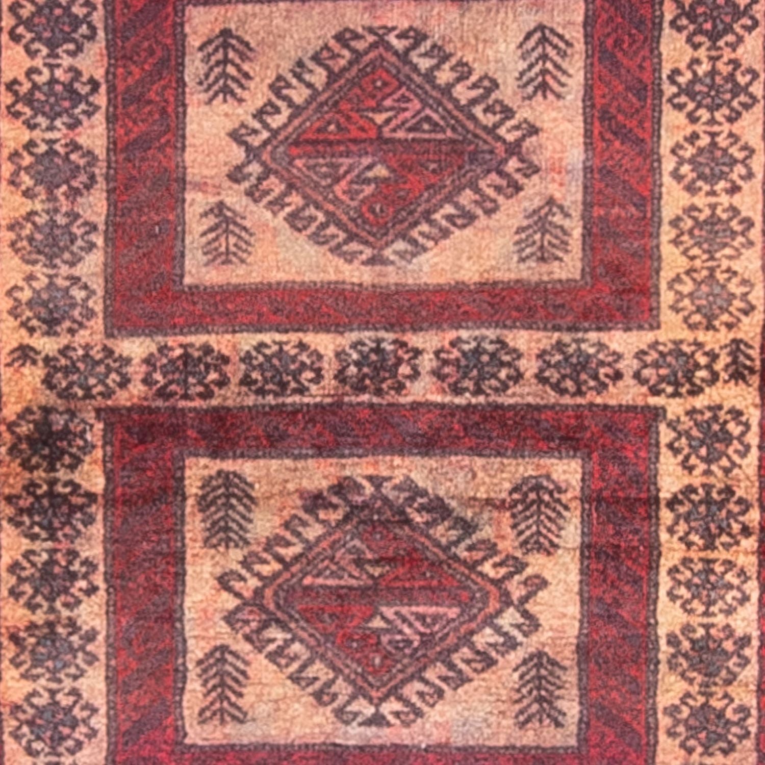 Läufer Belutsch - 202 x 101 cm - mehrfarbig