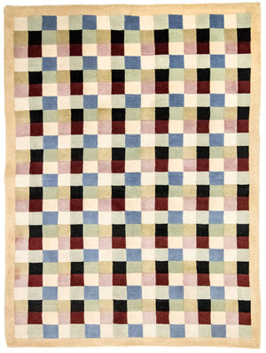 Nepal Teppich 224 x 161 cm - bunt