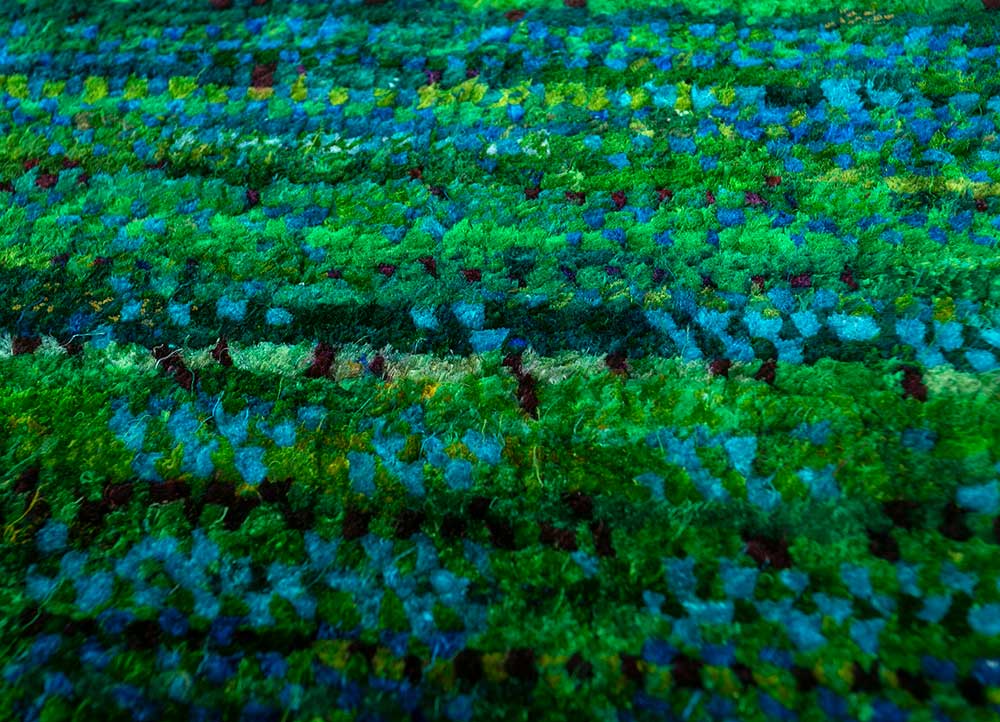 Designer Teppich - 300 x 240 cm - grün