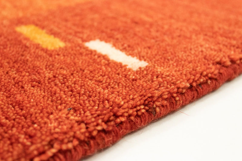 Gabbeh Teppich - Indus 200 x 80 cm - rot