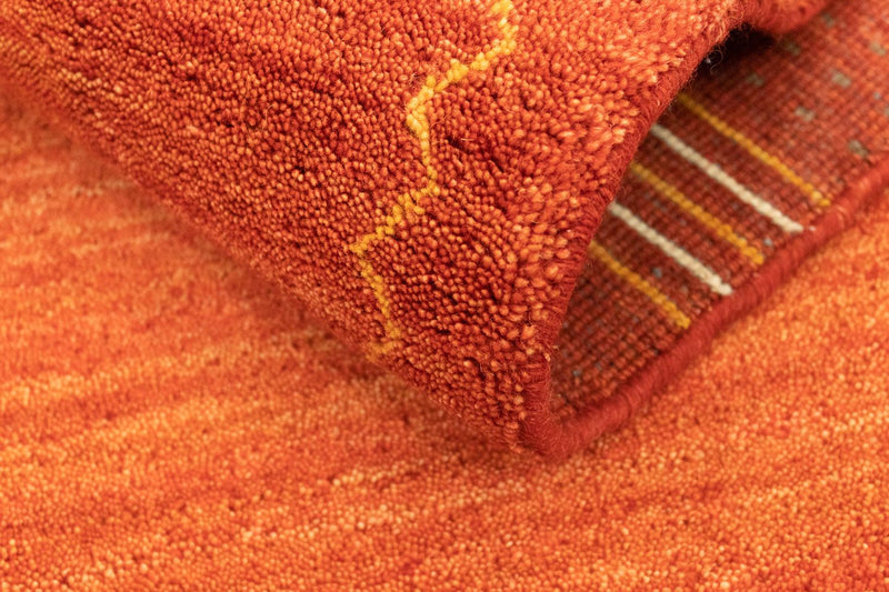 Gabbeh Teppich - Indus 200 x 80 cm - rot