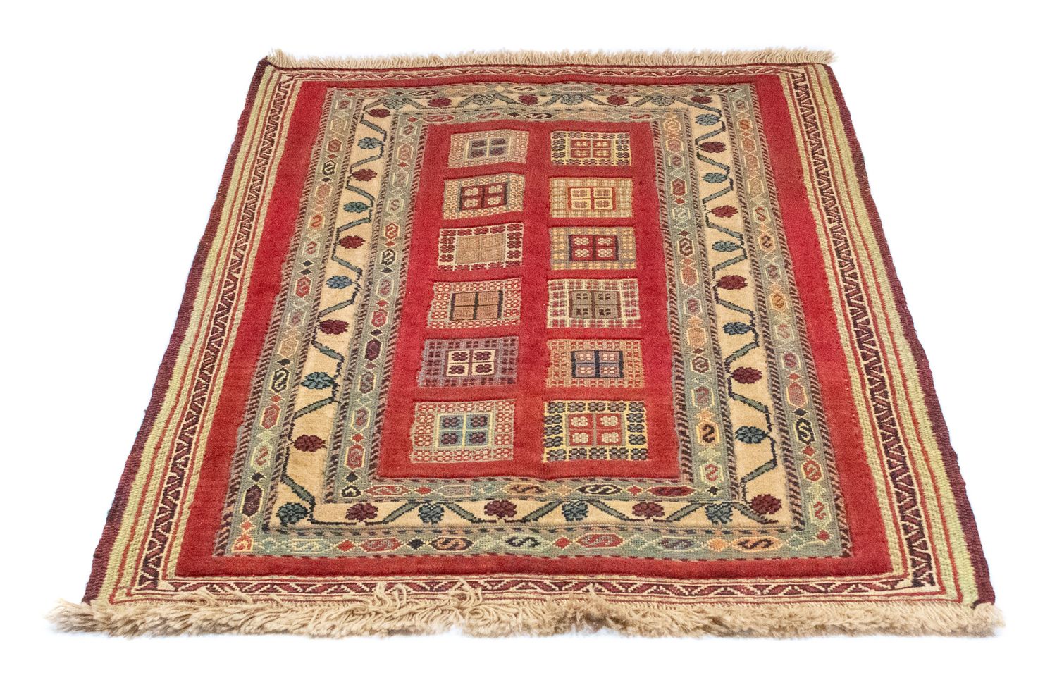 Perserteppich - Nomadic 114 x 81 cm - rot