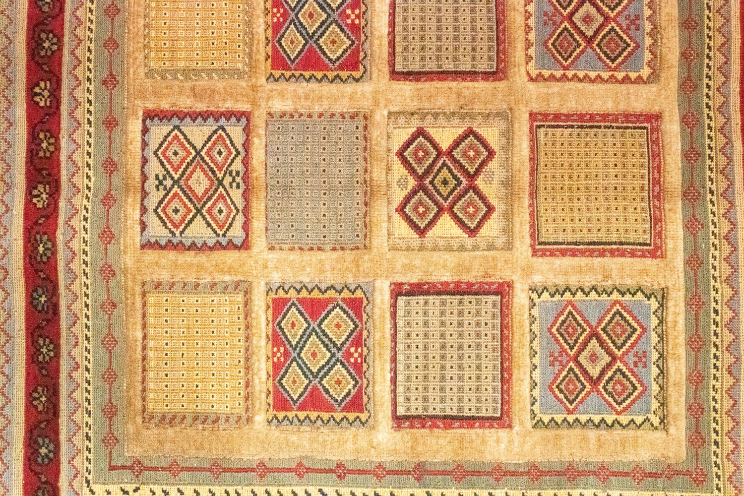 Perserteppich - Nomadic 102 x 96 cm - gold