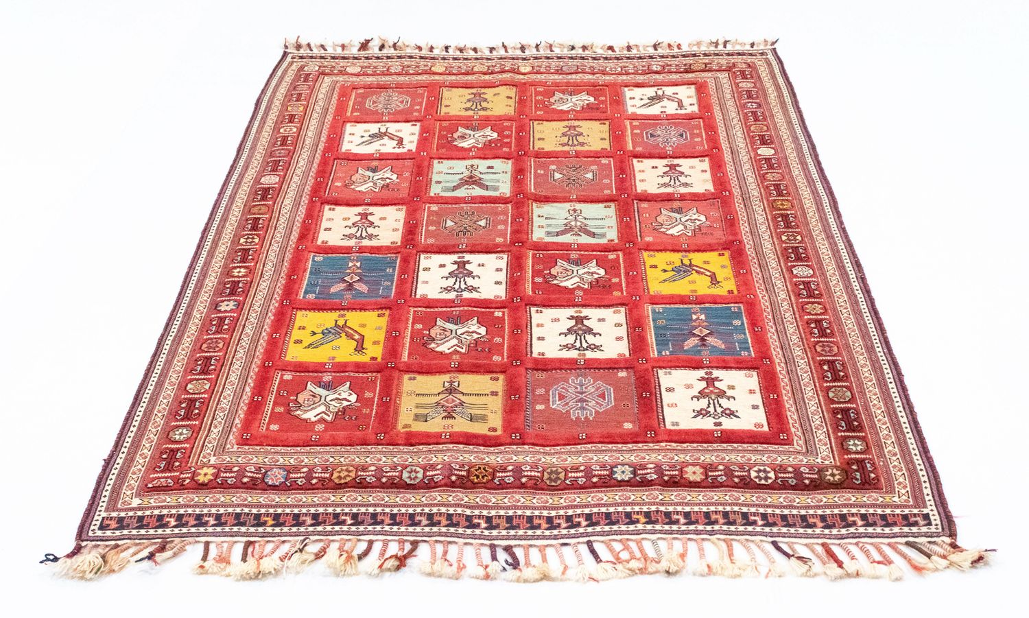 Perserteppich - Nomadic 170 x 120 cm - rot