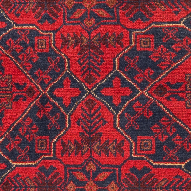 Afghan Teppich - Kunduz 125 x 78 cm - dunkelrot