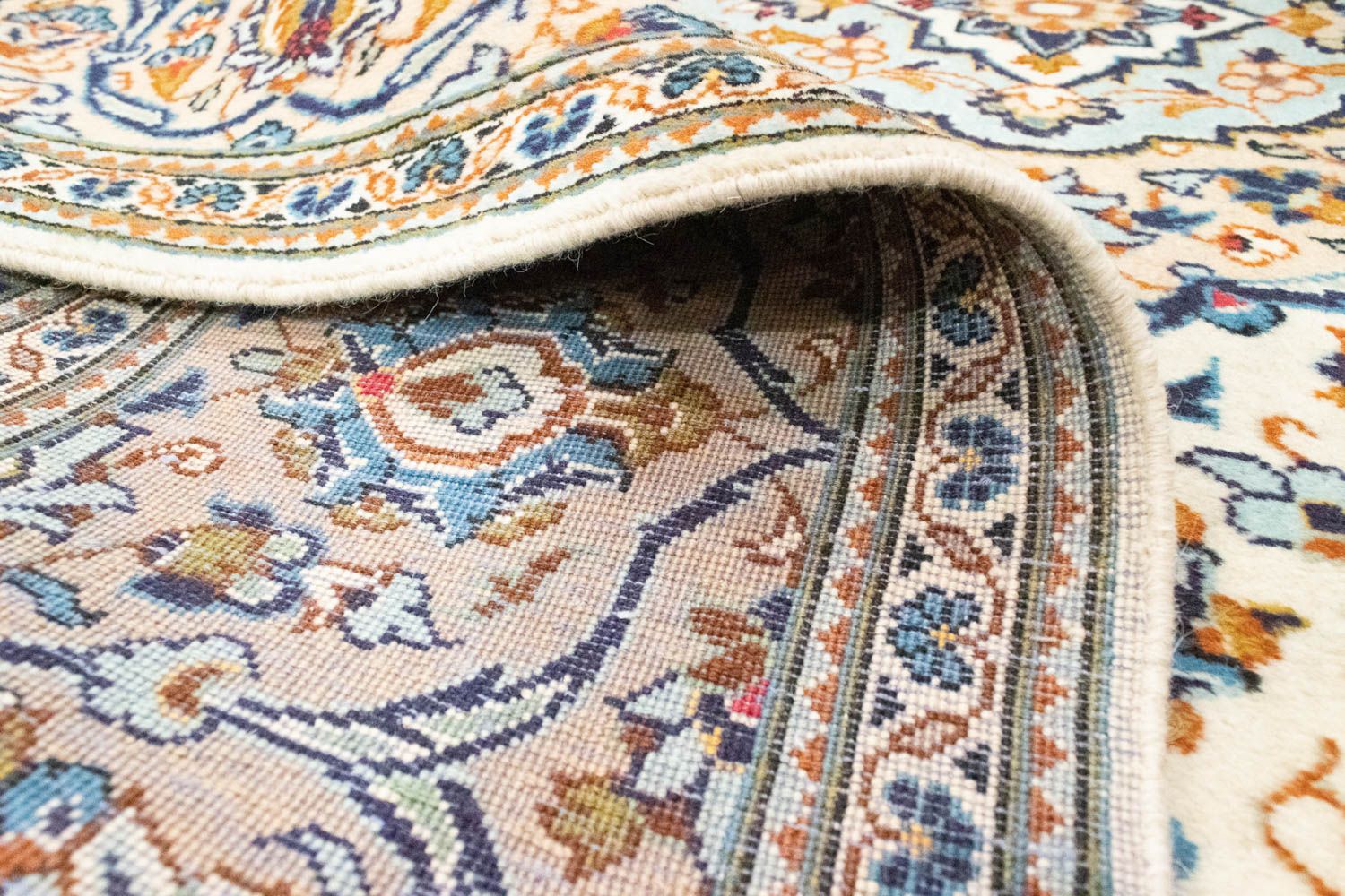 Perserteppich - Keshan 309 x 195 cm - beige