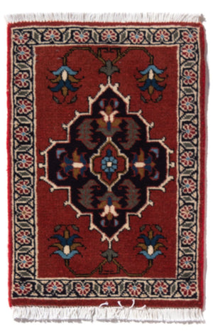 Perserteppich - Nomadic - 54 x 40 cm - mehrfarbig