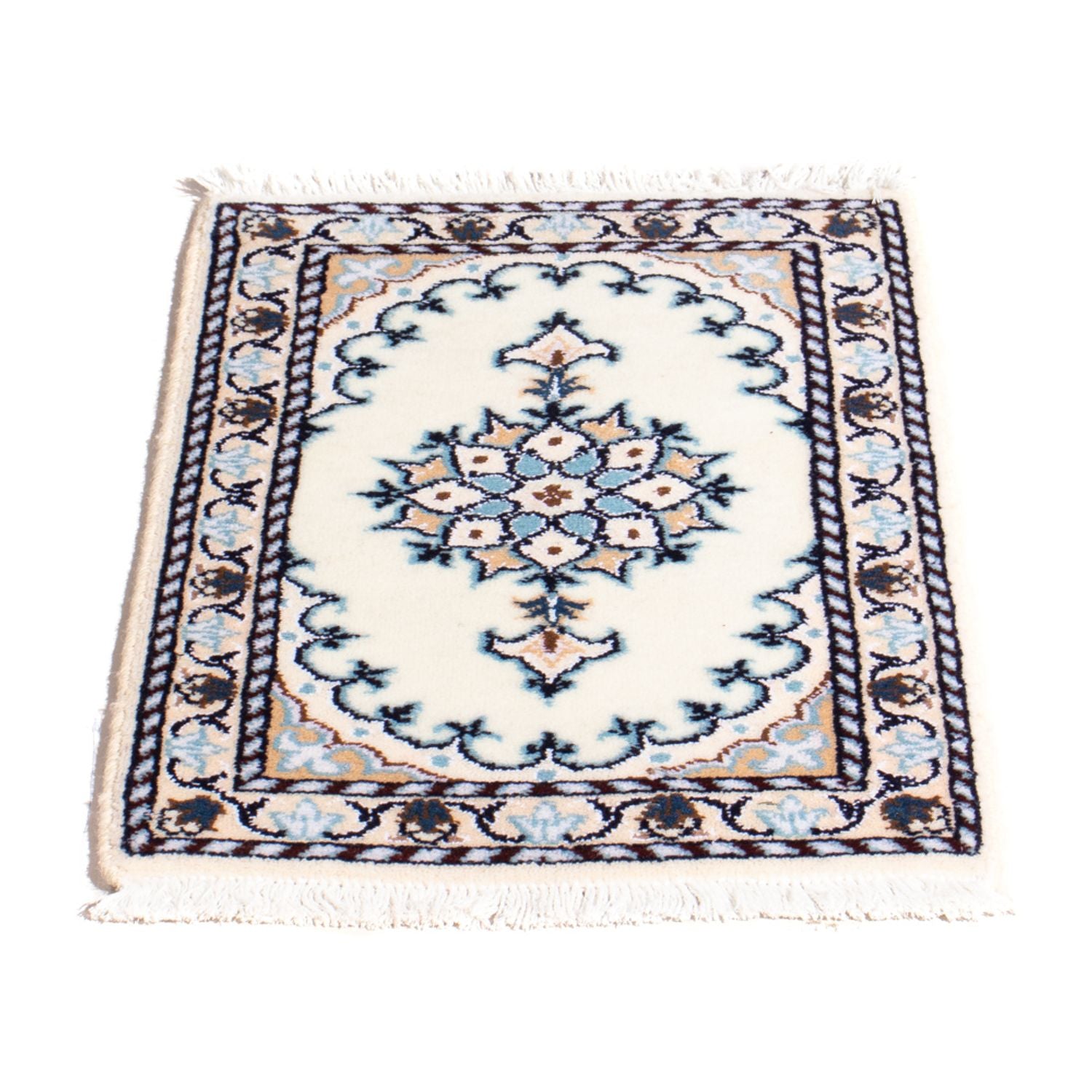 Perserteppich - Nain - 60 x 40 cm - hellblau