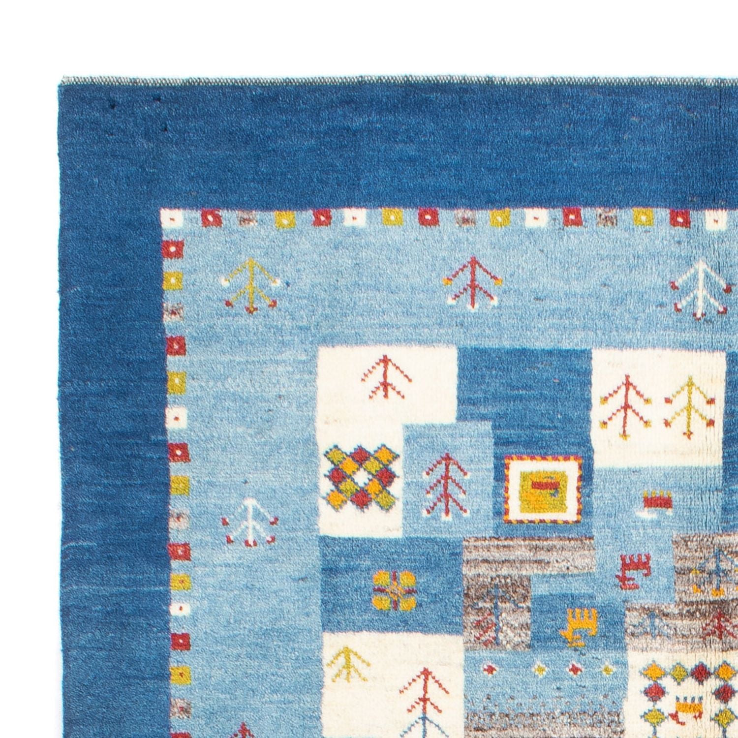 Gabbeh Teppich - Perser - 204 x 151 cm - blau