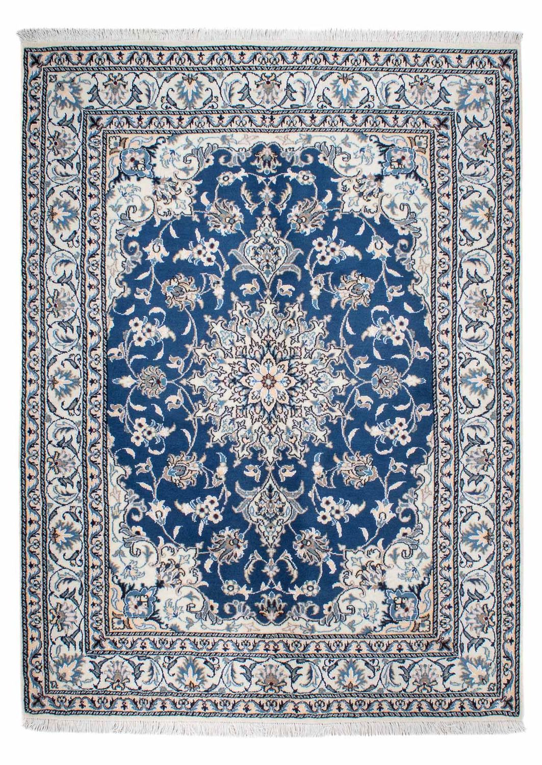 Perserteppich - Nain - 200 x 145 cm - blau