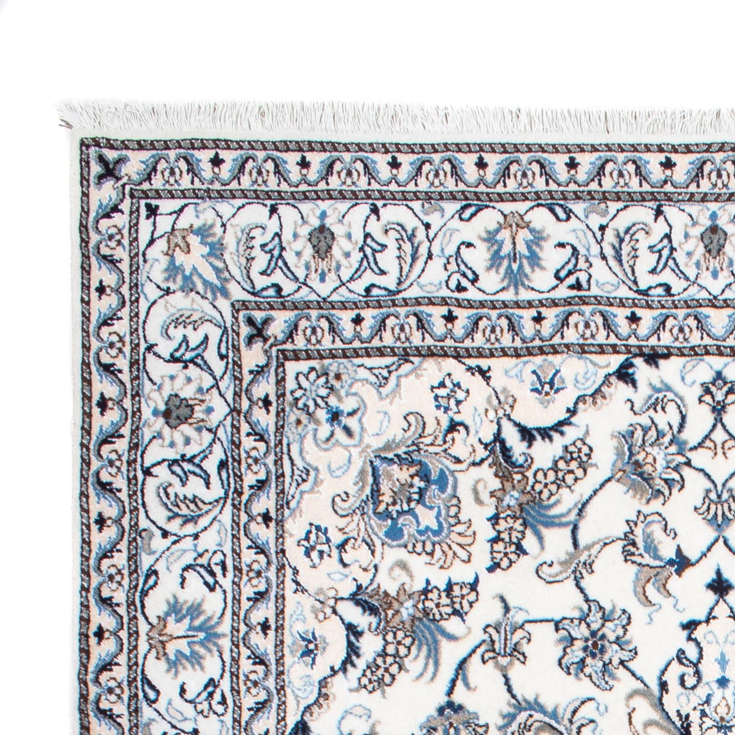 Perserteppich - Nain - 253 x 168 cm - creme