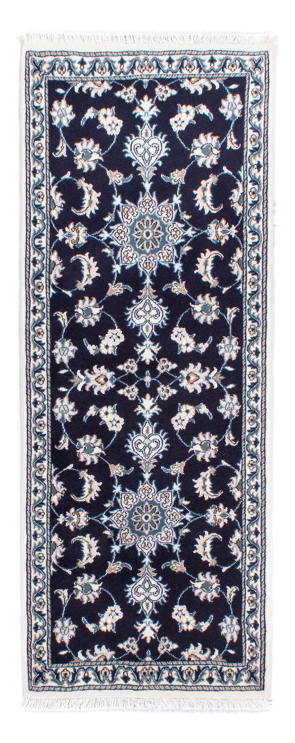 Läufer Perser - Nain - 202 x 78 cm - dunkelblau