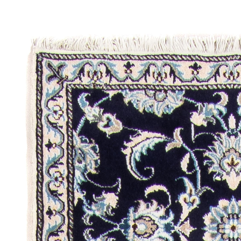 Perserteppich - Nain - 134 x 71 cm - dunkelblau