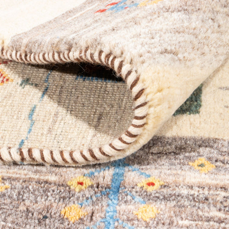 Gabbeh Teppich - Perser - 187 x 148 cm - natur