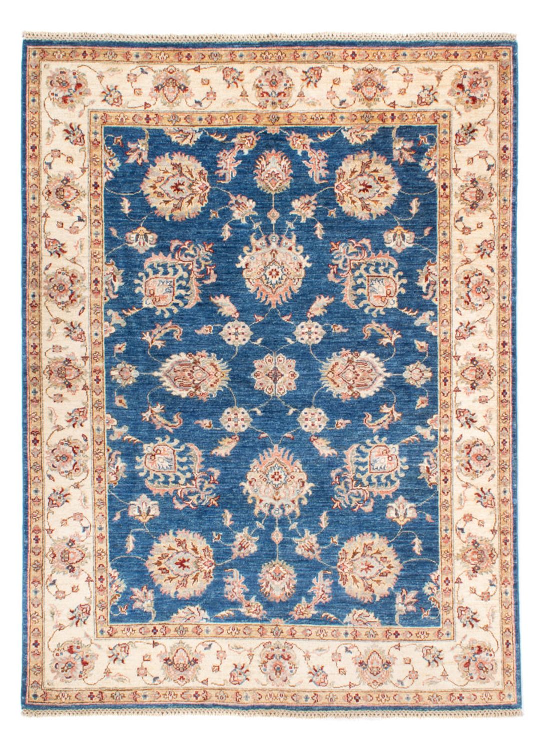 Ziegler Teppich - 201 x 152 cm - blau
