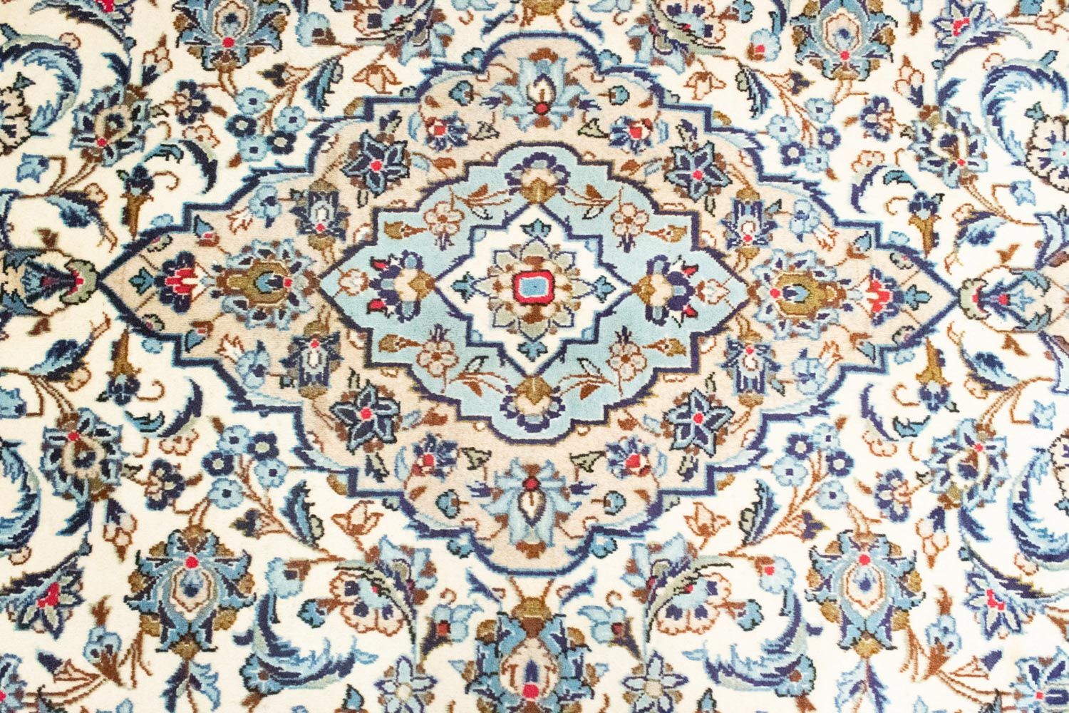 Perserteppich - Keshan 306 x 195 cm - beige