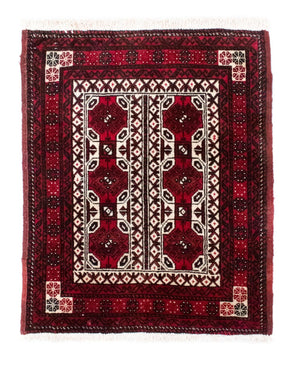 Belutsch Teppich 78 x 63 cm - rot
