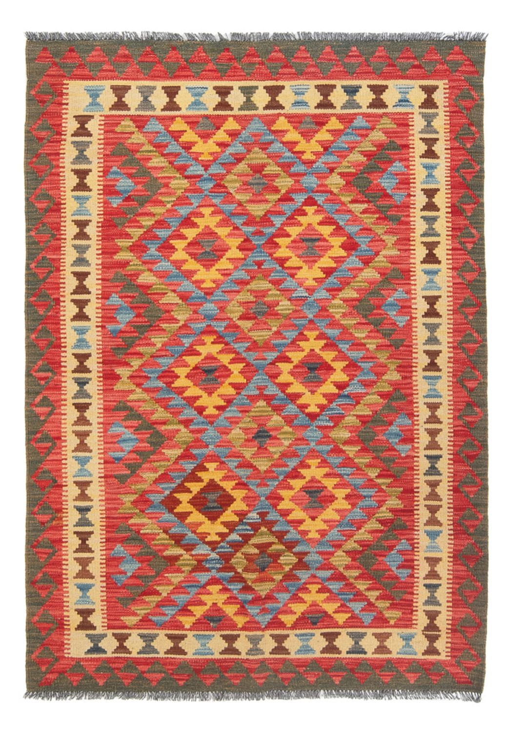 Kelim Teppich - Splash - 152 x 112 cm - mehrfarbig