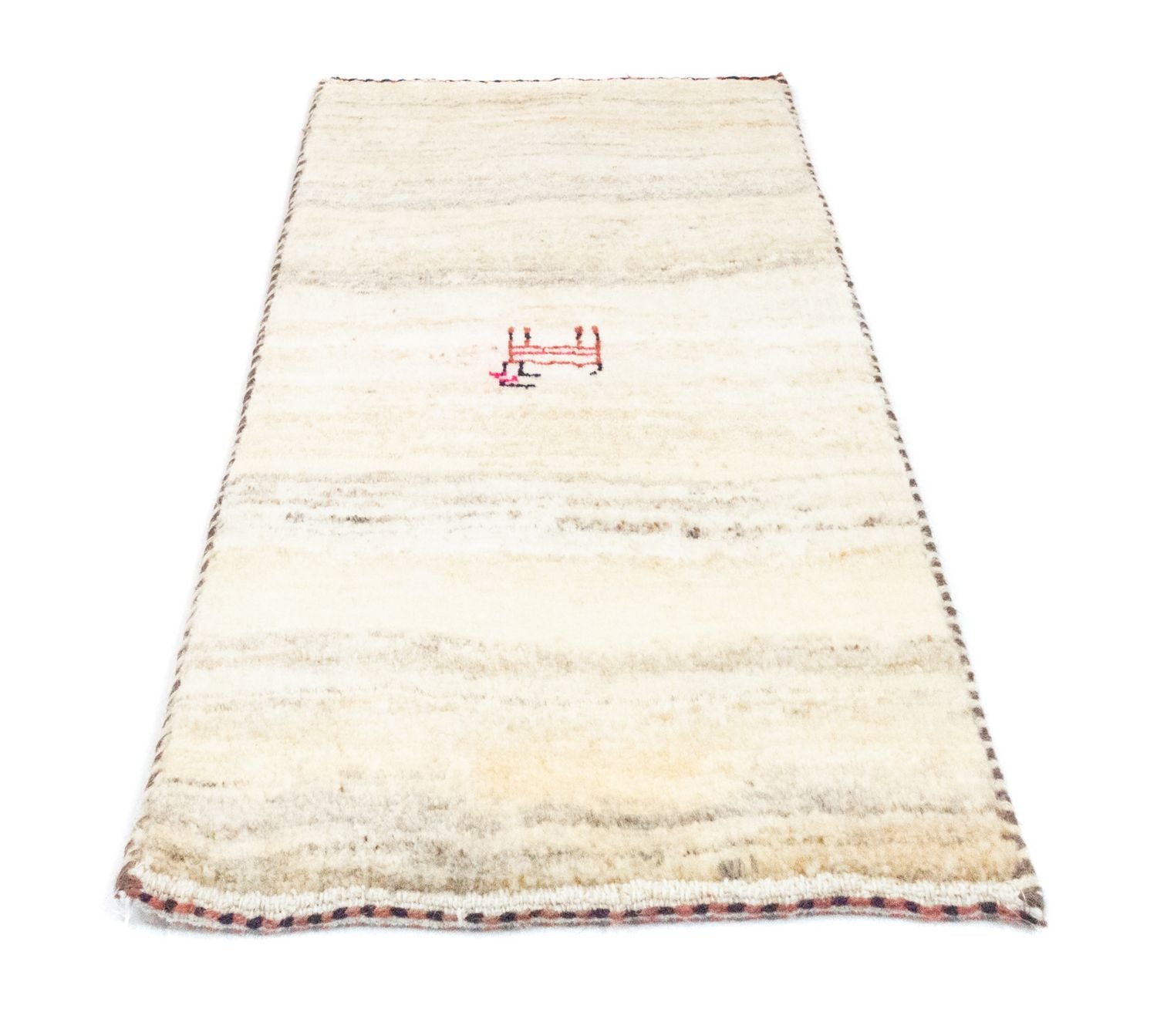 Gabbeh Teppich - Perser 60 x 40 cm - beige
