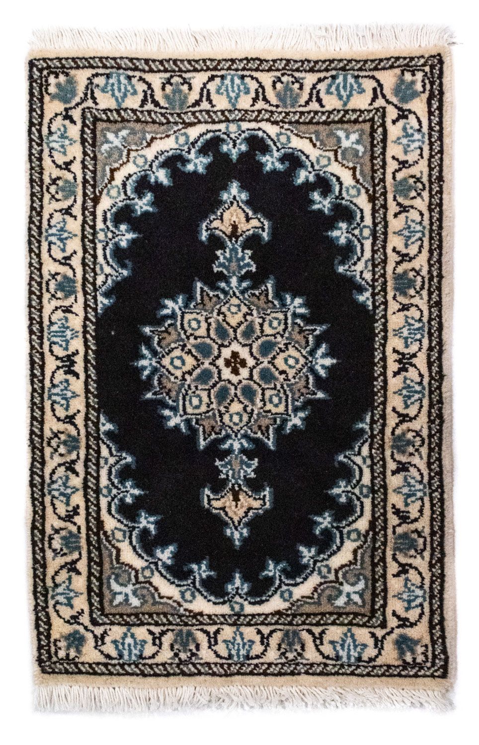 Perserteppich - Nain 60 x 40 cm - blau