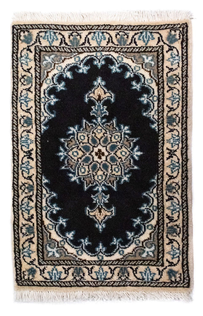 Perserteppich - Nain 60 x 40 cm - blau