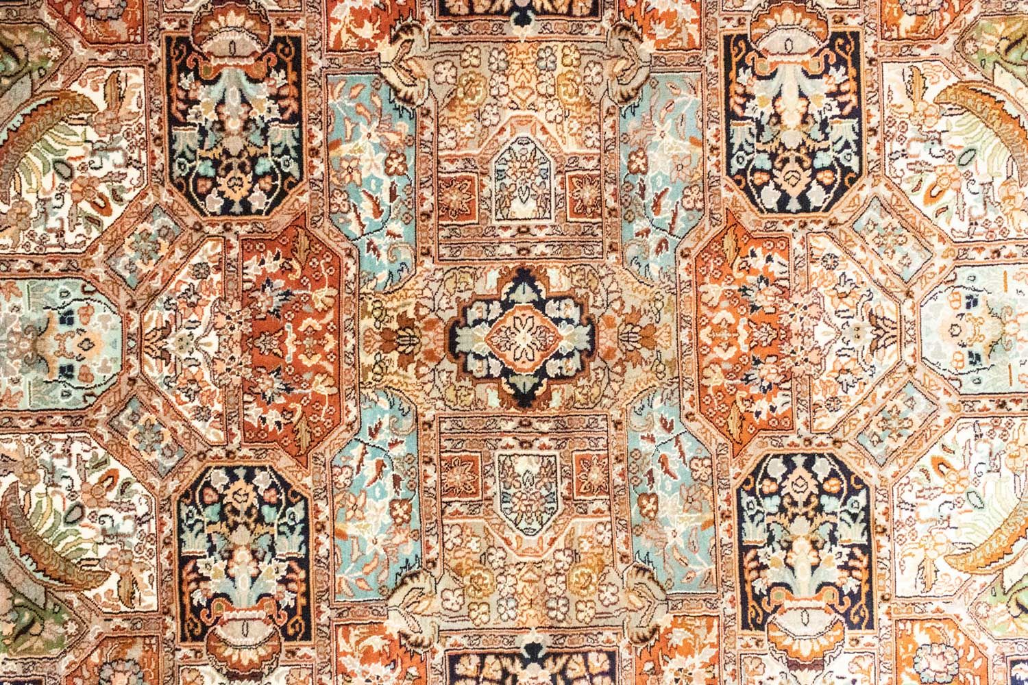 Seidenteppich - Kaschmir Seide 229 x 152 cm Wohnzimmer Teppich