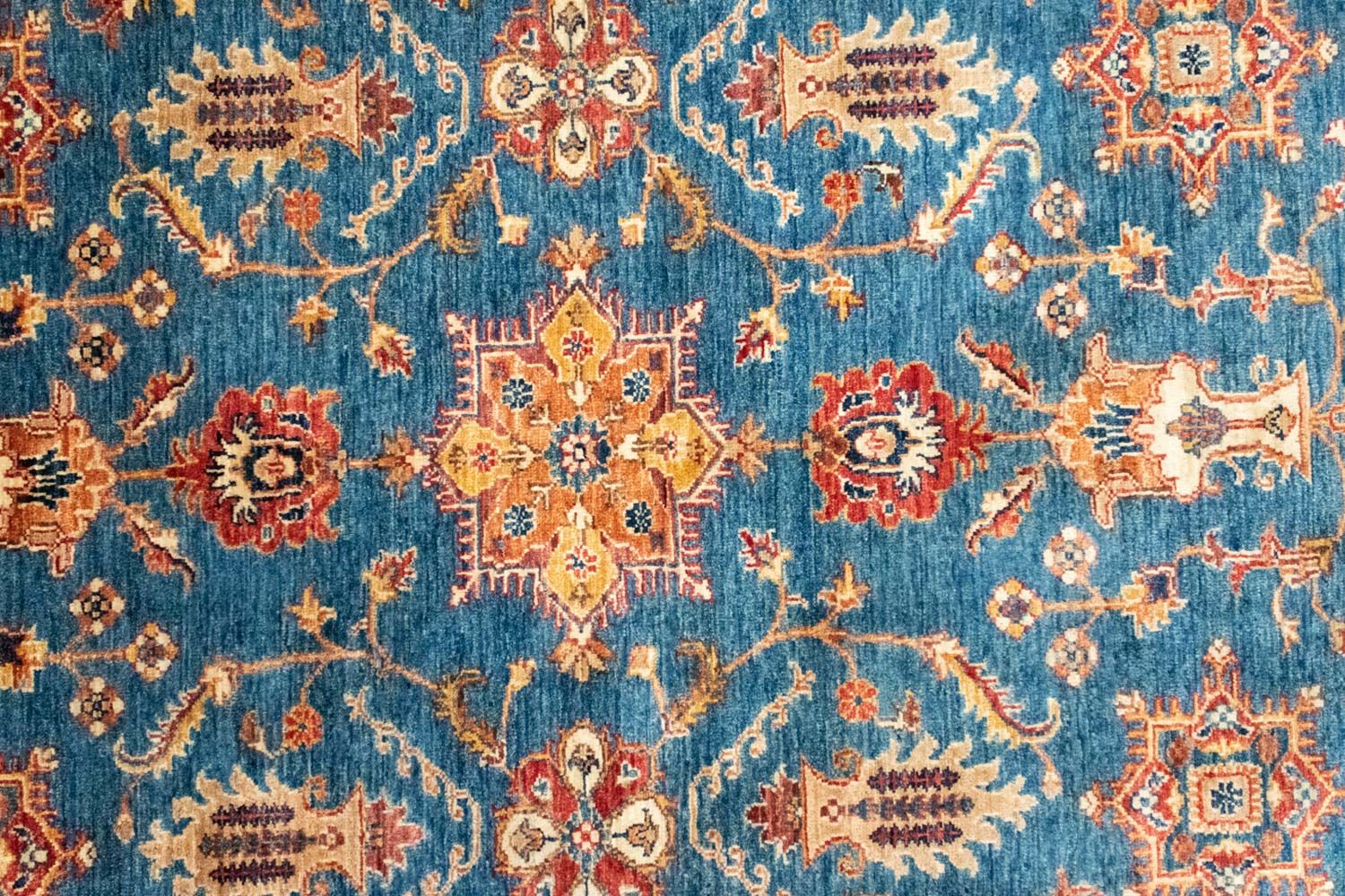 Ziegler Teppich 199 x 162 cm - hellblau