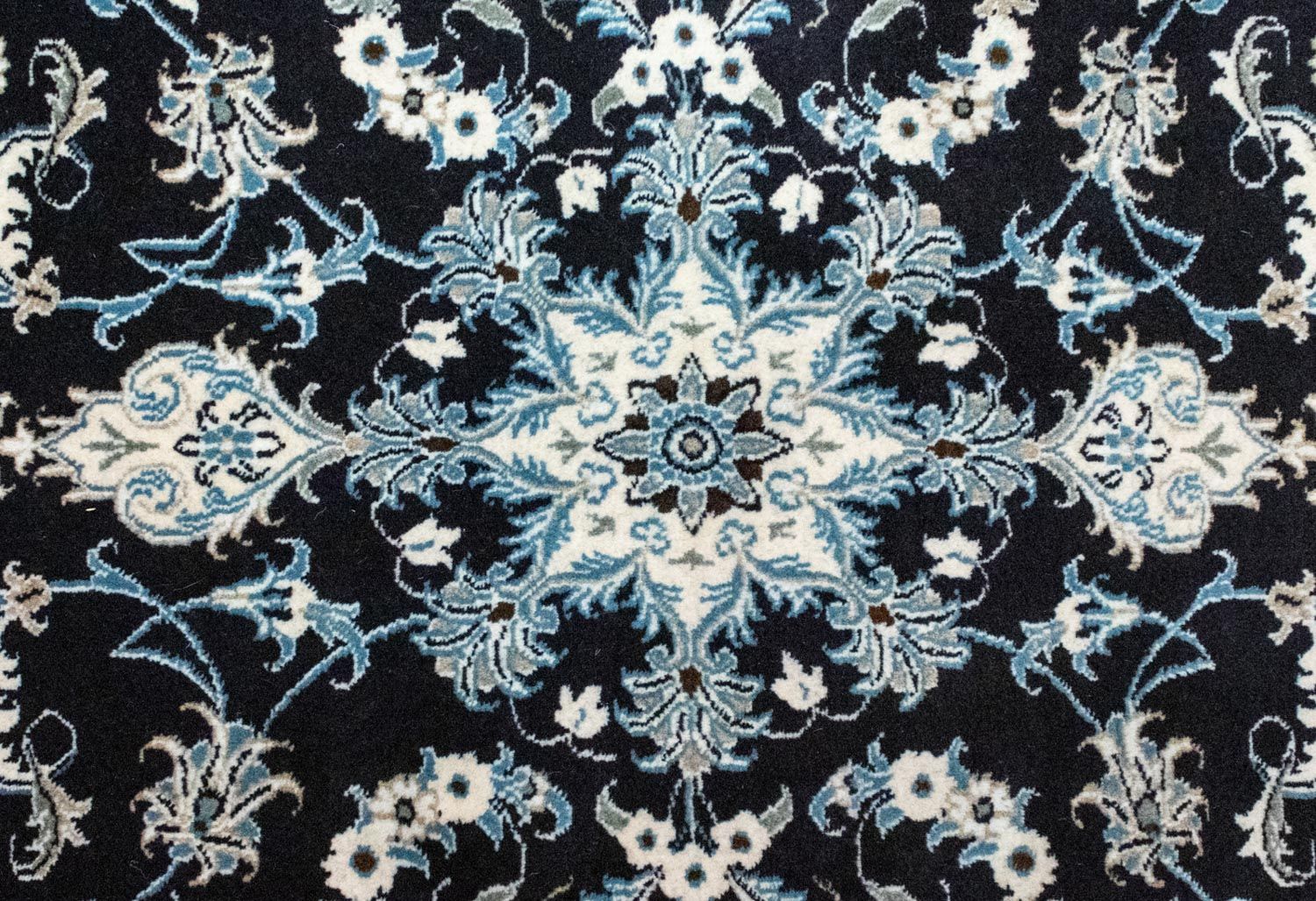 Perserteppich - Nain 131 x 90 cm - blau