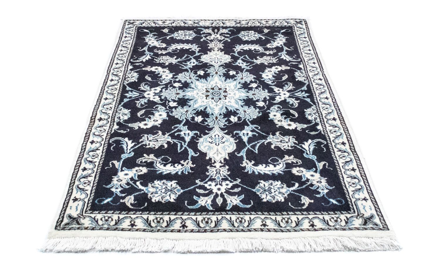 Perserteppich - Nain 131 x 90 cm - blau