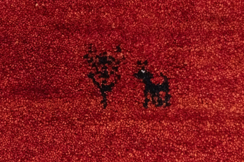 Gabbeh Teppich - Perser 146 x 102 cm - rot