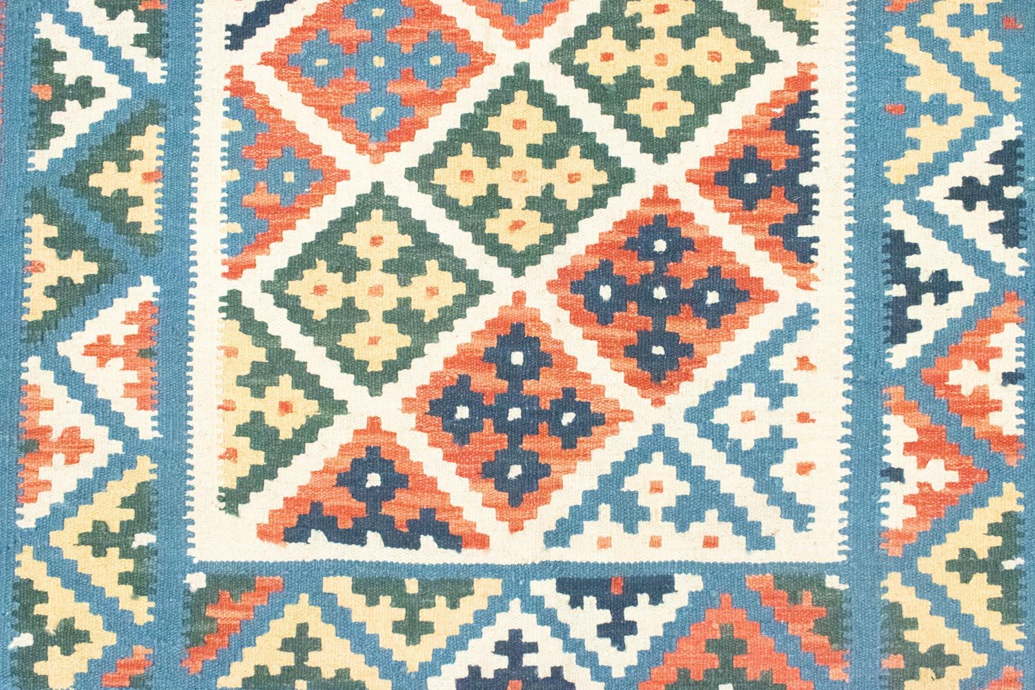 Kelim Teppich - Splash 187 x 127 cm - beige