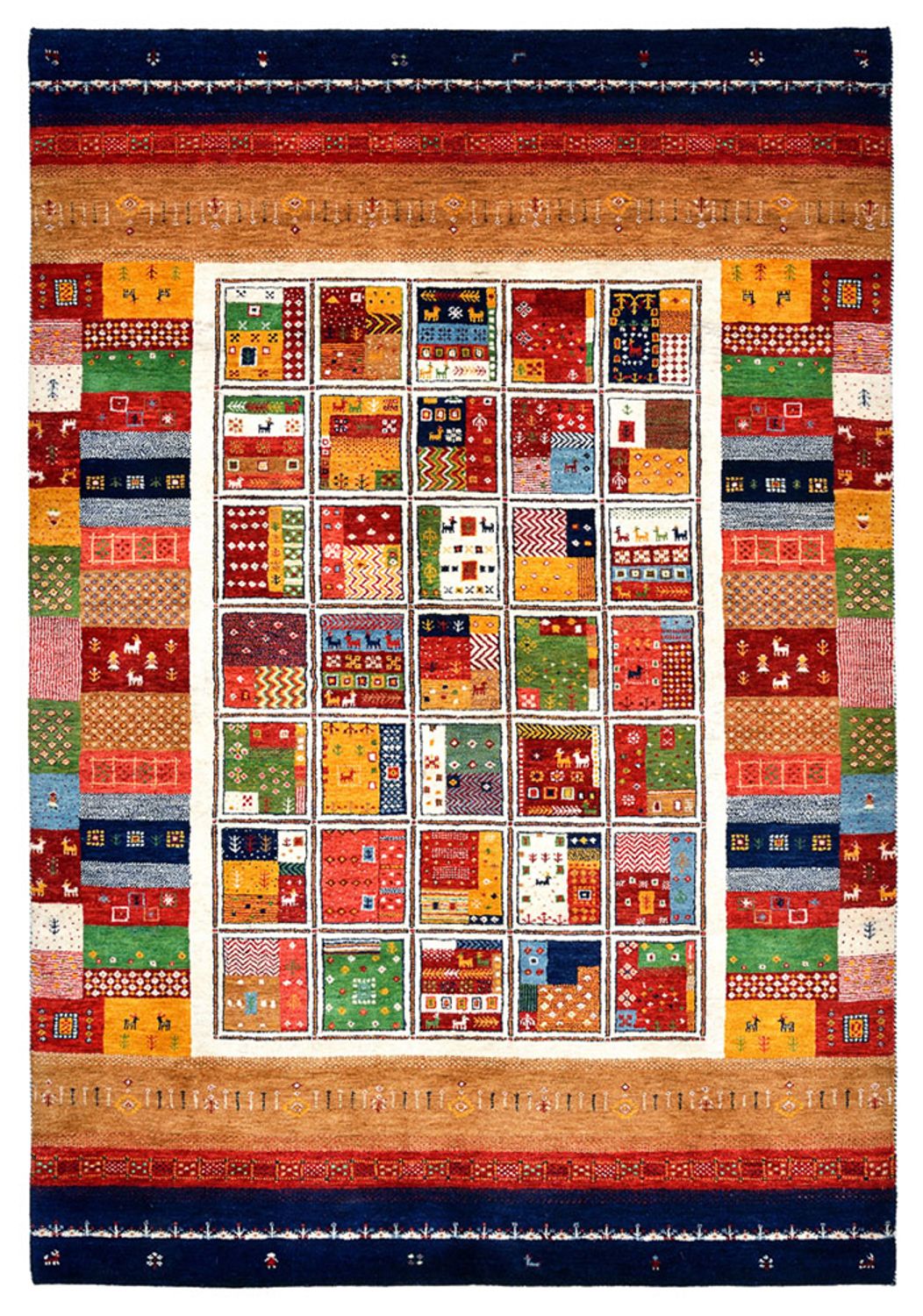 Gabbeh Teppich - Loribaft Indus - 245 x 170 cm - mehrfarbig