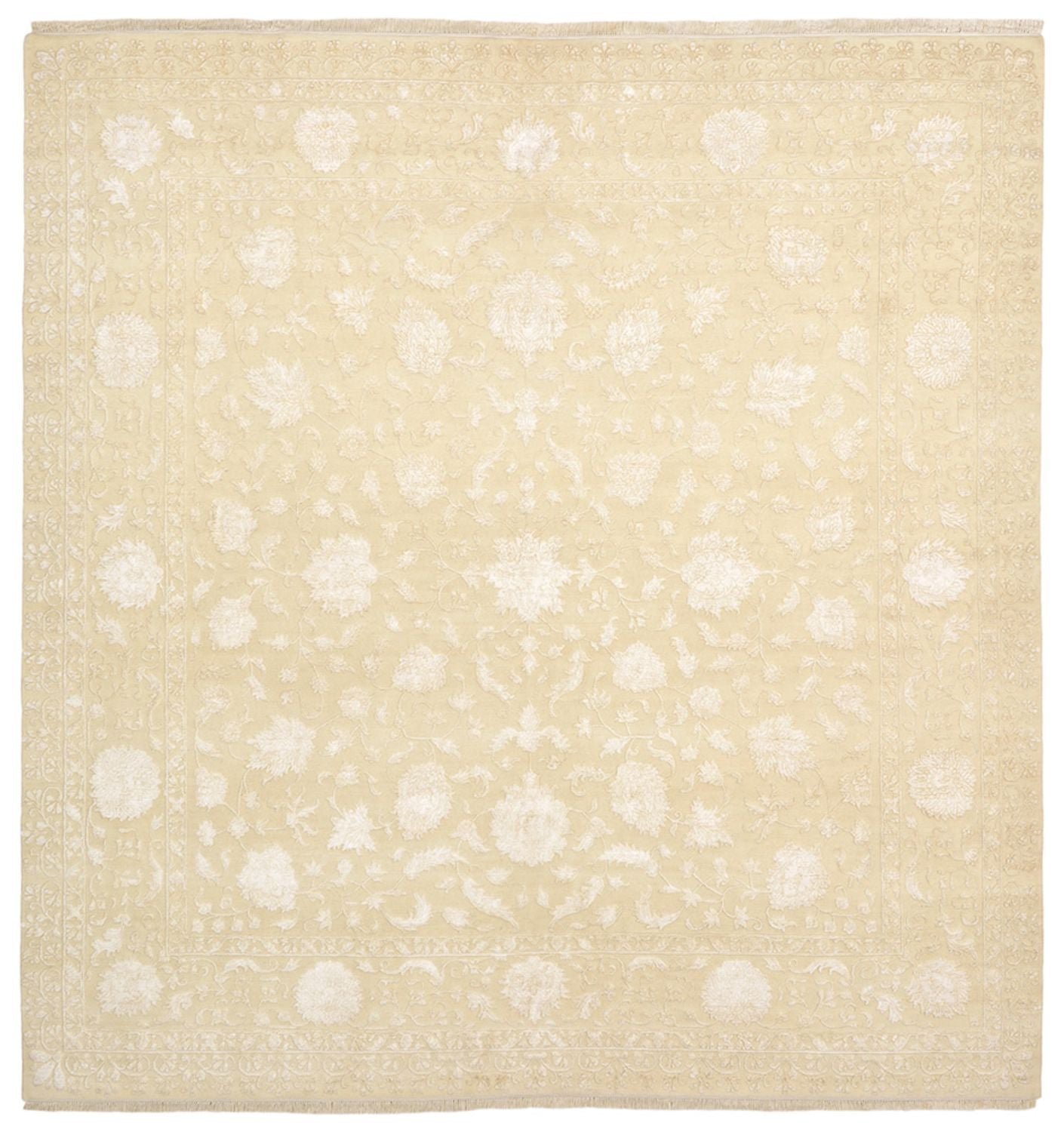 Orientteppich quadratisch  - 309 x 301 cm - hellbeige