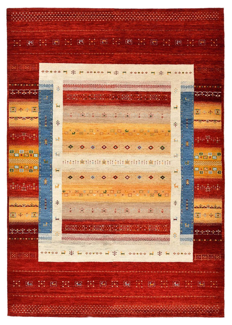 Gabbeh Teppich - Loribaft Indus - 244 x 173 cm - mehrfarbig