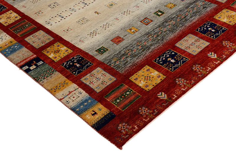 Gabbeh Teppich - Loribaft Indus - 204 x 150 cm - mehrfarbig