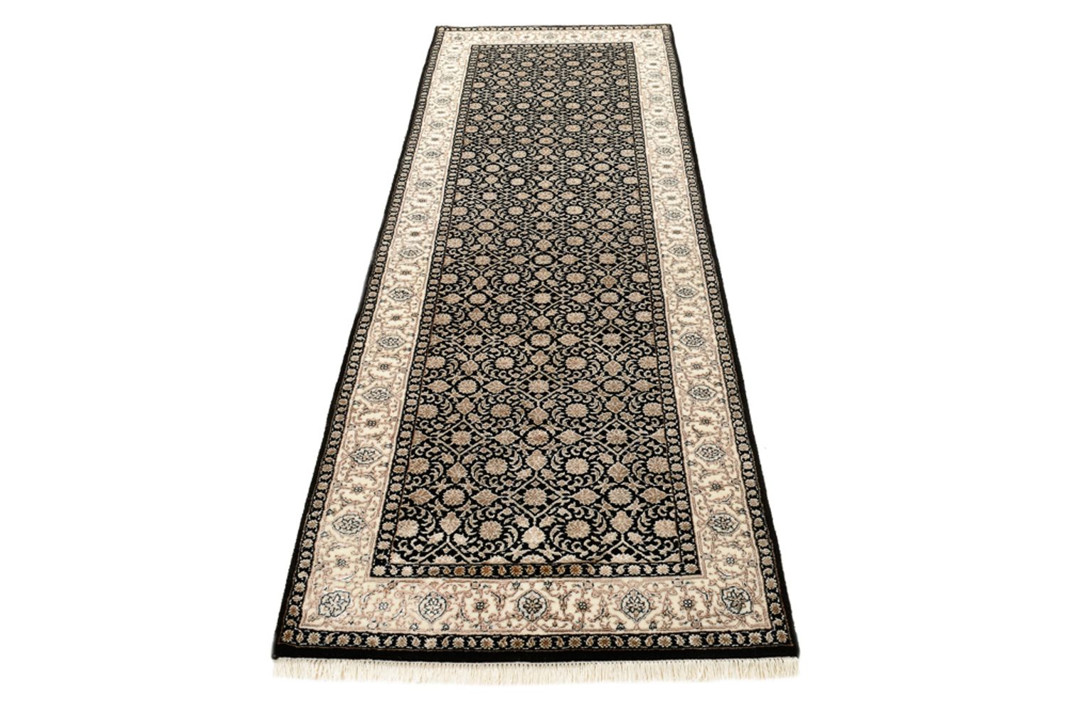 Läufer Orient - Bidjar - Indus - 241 x 84 cm - dunkelbeige