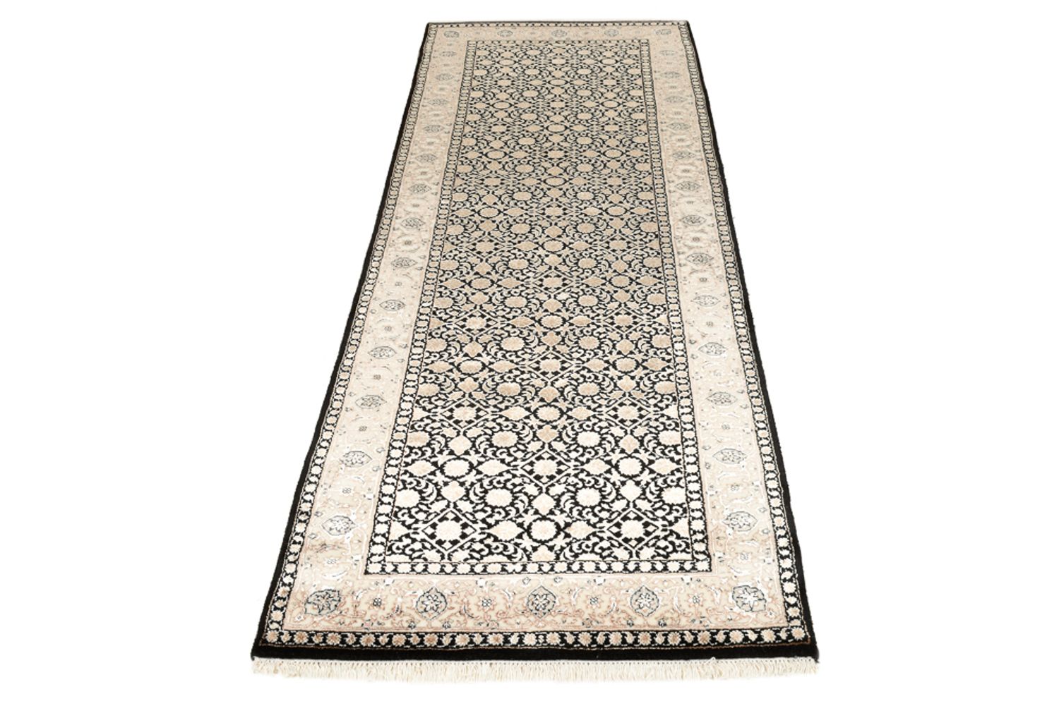 Läufer Orient - Bidjar - Indus - 241 x 84 cm - dunkelbeige