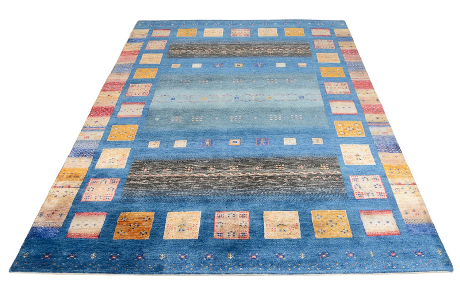 Gabbeh Teppich - Loribaft Indus - 240 x 175 cm - mehrfarbig