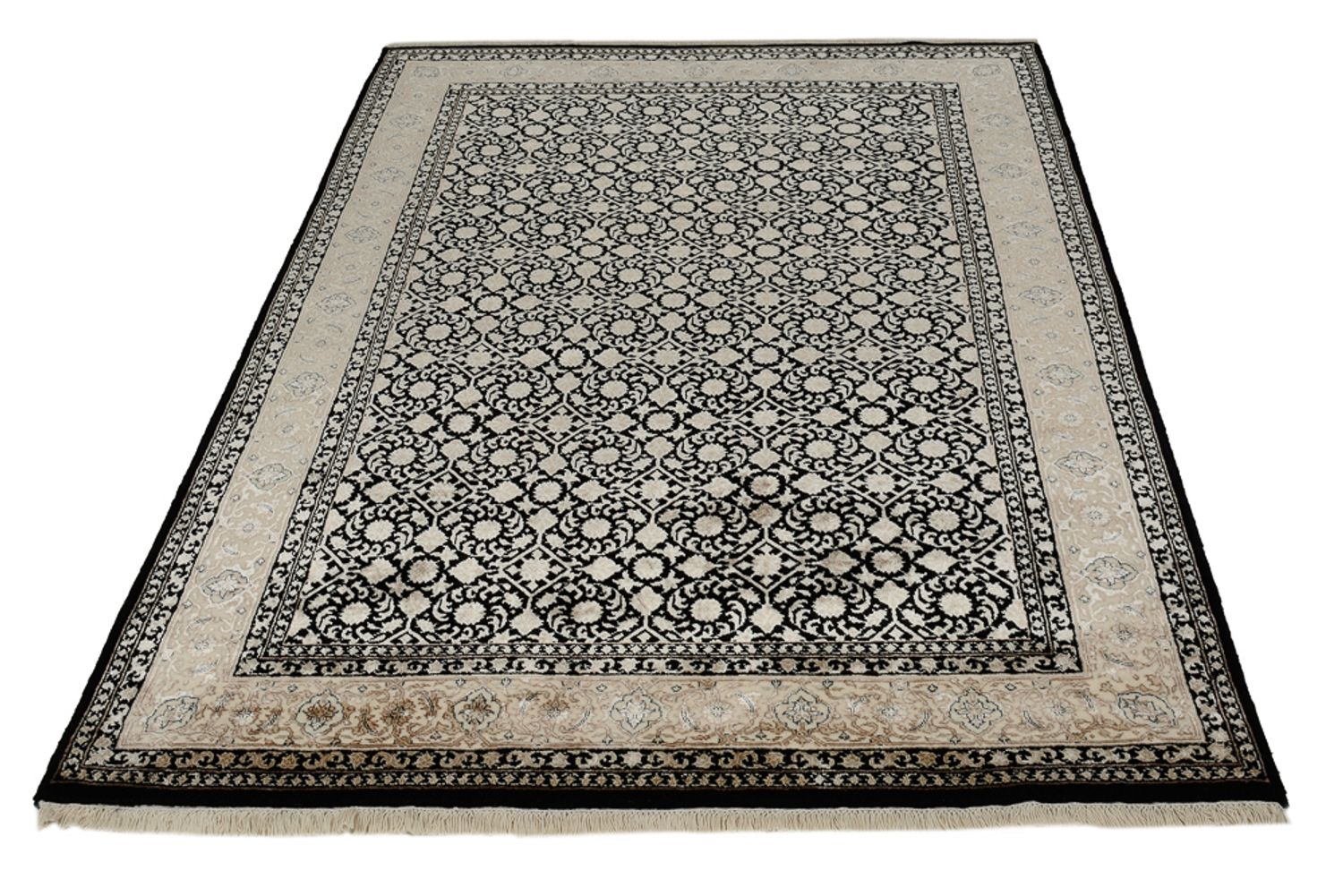 Orientteppich - Bidjar - Indus - 204 x 139 cm - dunkelbeige