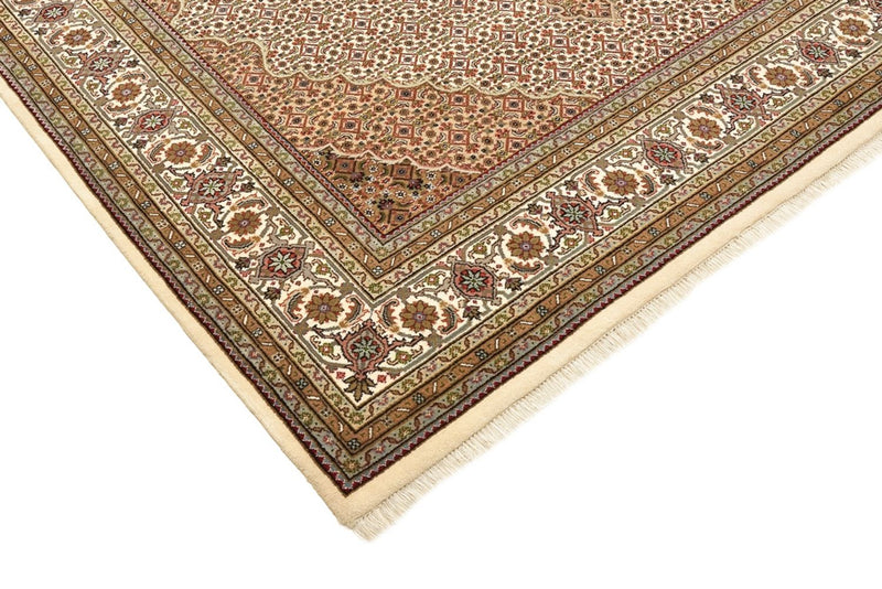 Orientteppich - Täbriz quadratisch  - 203 x 201 cm - dunkelbeige