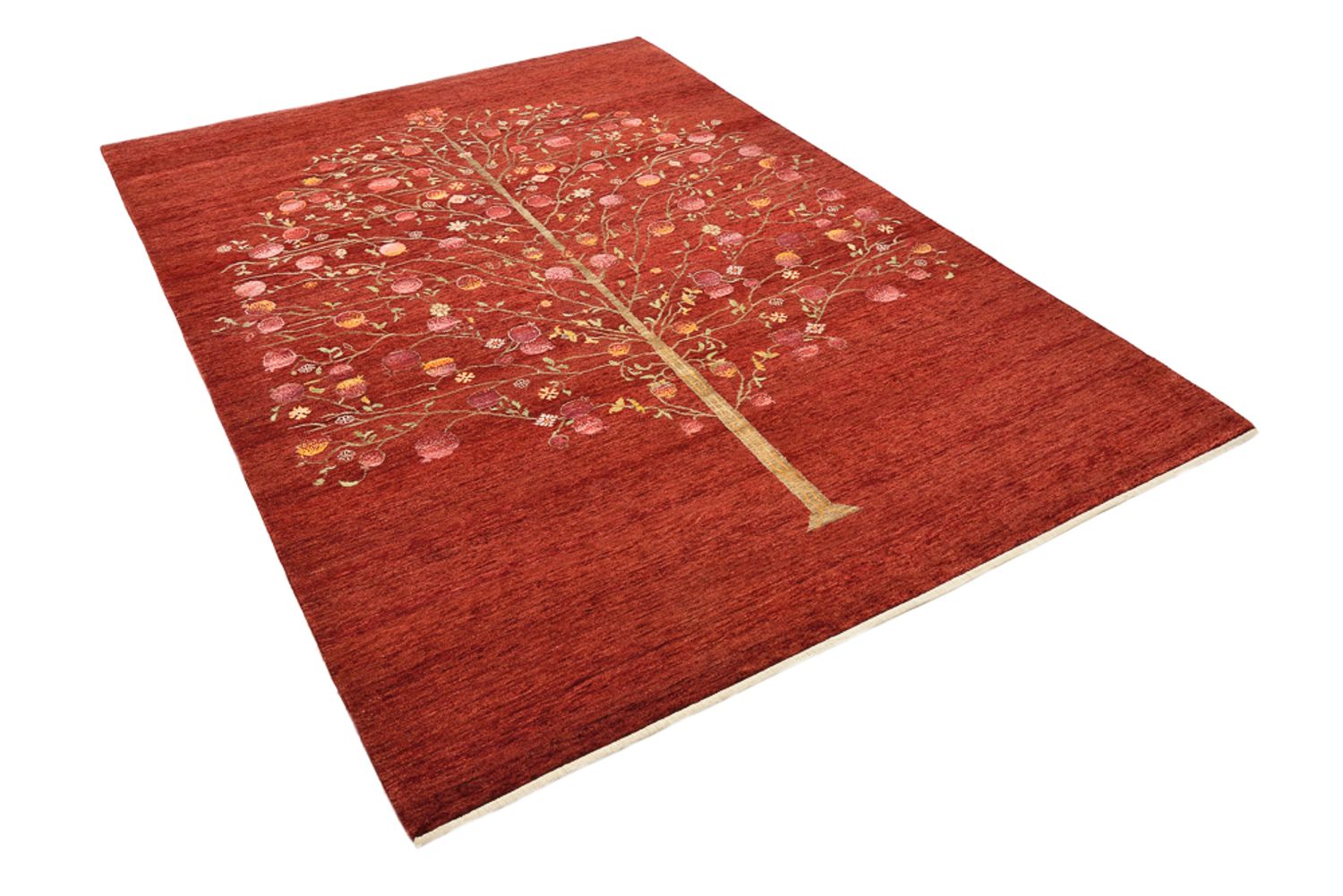 Gabbeh Teppich - Loribaft Indus - 243 x 176 cm - rot