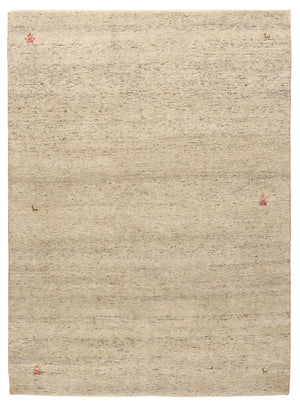 Gabbeh Teppich - Loribaft Indus - 238 x 175 cm - hellbeige