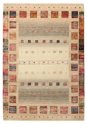 Gabbeh Teppich - Loribaft Indus - 244 x 172 cm - mehrfarbig