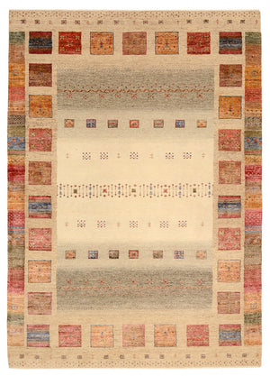 Gabbeh Teppich - Loribaft Indus - 244 x 175 cm - mehrfarbig