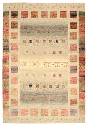 Gabbeh Teppich - Loribaft Indus - 302 x 206 cm - mehrfarbig