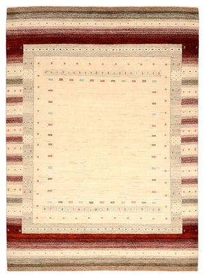 Gabbeh Teppich - Loribaft Indus - 240 x 175 cm - hellbeige