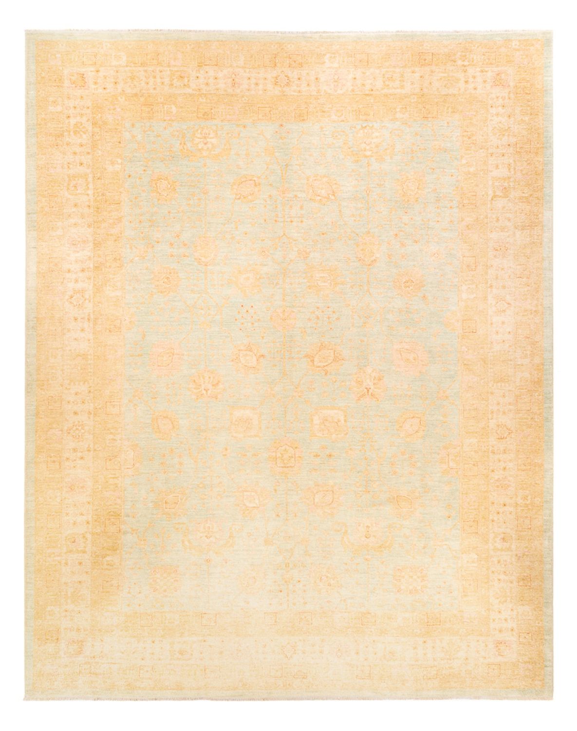 Ziegler Teppich - 394 x 309 cm - hellblau