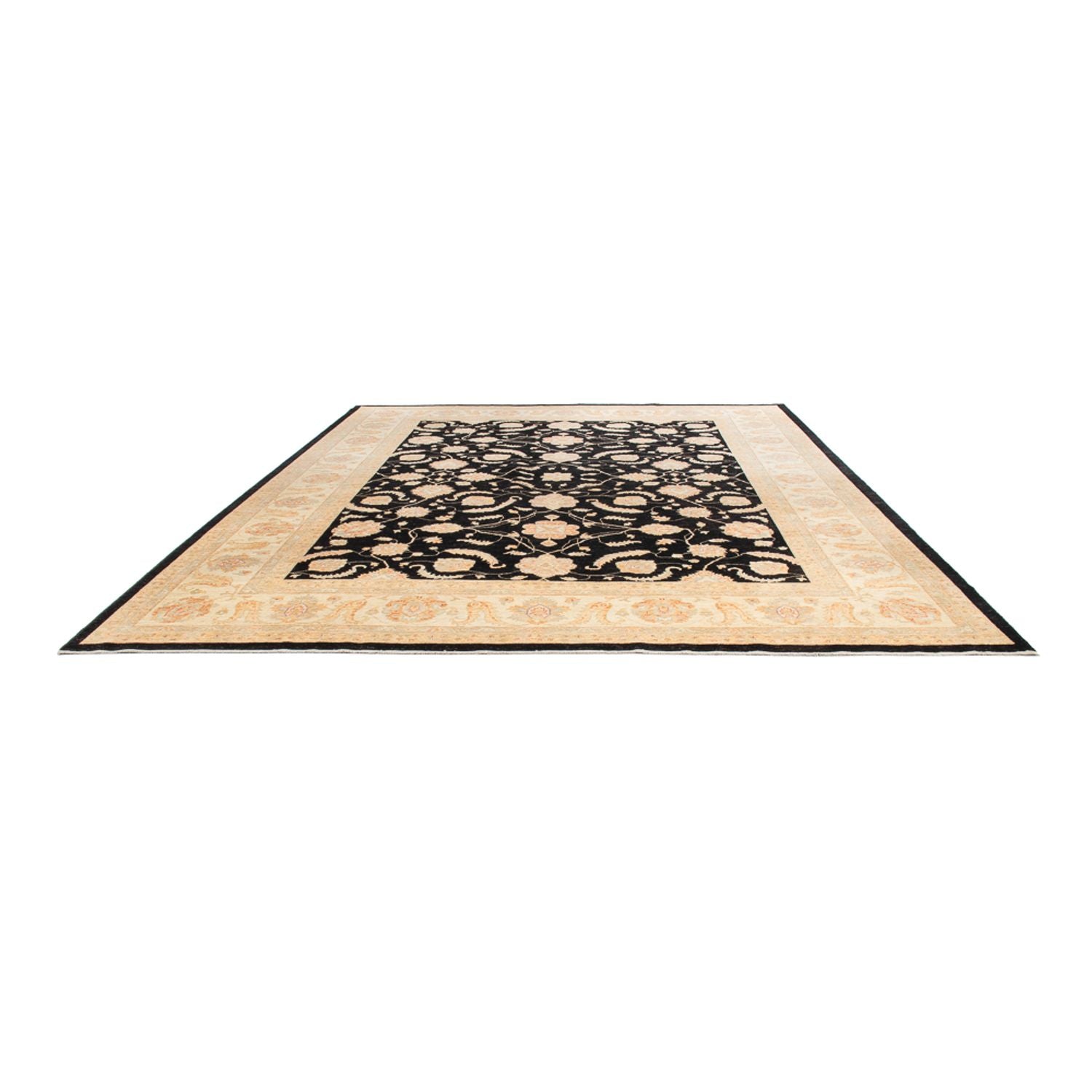 Ziegler Teppich - 392 x 299 cm - schwarz