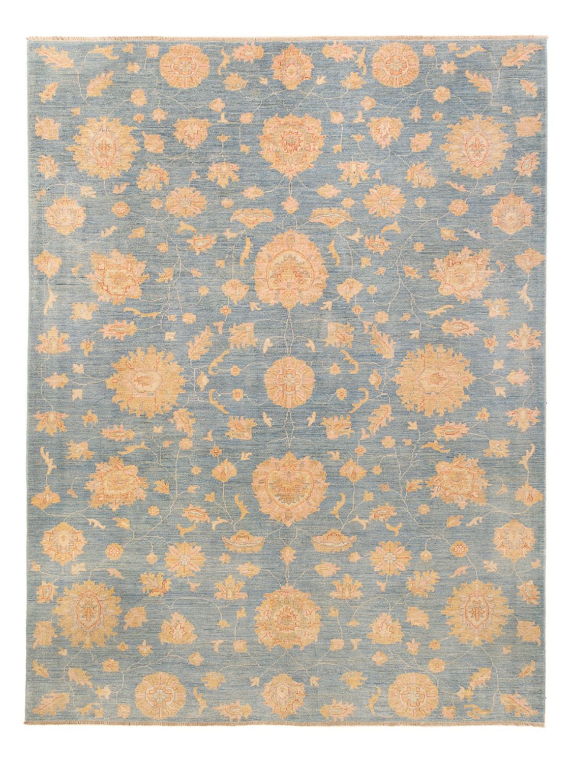 Ziegler Teppich - Ariana - 359 x 282 cm - seeblau
