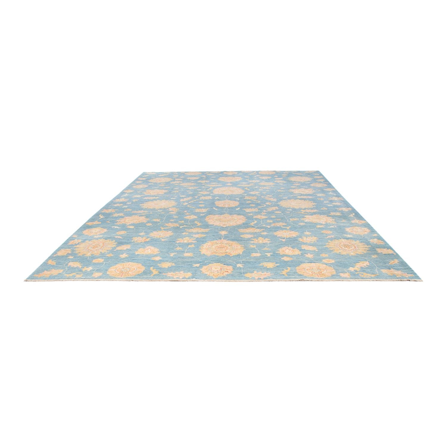 Ziegler Teppich - Ariana - 359 x 282 cm - seeblau
